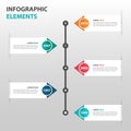 Abstract timeline business Infographics elements, presentation template flat design vector illustration for web design marketing