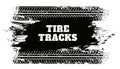 Abstract tire track grunge texture background