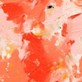 abstract tomato color painting with grunge texture