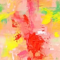 abstract tomato color painting with grunge texture