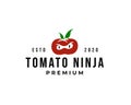 abstract tomato ninja logo