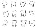 Abstract tooth icon