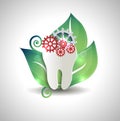 Abstract tooth treatment concept design