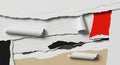 Abstract Torn Paper Collage Background Royalty Free Stock Photo