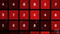 Abstract touchpad panel with number buttons. Royalty Free Stock Photo