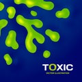 Abstract toxic vector color splash background