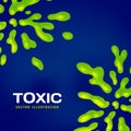 Abstract toxic vector color splash background