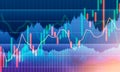 Abstract trading table in business technology concepts