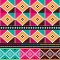 African Kente textile seamless vector pattern, retro nwentoma mud cloth style vector design Royalty Free Stock Photo