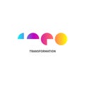 Abstract transformation logo