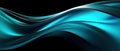 Abstract translucent turquoise, teal, blue waves background