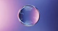 Abstract Transparent Sphere with Lines on Gradient Background Royalty Free Stock Photo