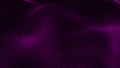 Abstract Trapcode Form digital particle wave. Animation cyber or technology background. Abstract Animated Particles Background