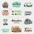 Abstract travel map vector illustration Royalty Free Stock Photo