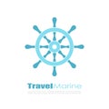 Abstract travel maritime vector logo