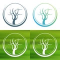 Abstract tree concept logo. Royalty Free Stock Photo