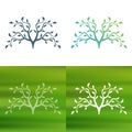Abstract tree concept logo. Royalty Free Stock Photo