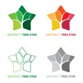 Abstract tree star symbol