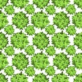 Abstract tree top view seamless pattern design