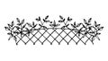 Abstract Trellis Fence Border, Geometric Garden Element - vector design Generative AI Royalty Free Stock Photo
