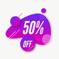 Abstract trendy dynamic style composition, promotion banner, dis