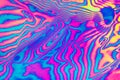 Neon colored psychedelic fluorescent striped zebra textured background