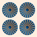 Abstract trendy round optical illusion, motion simulation