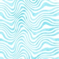 Abstract trendy wavy striped watercolor seamless pattern Royalty Free Stock Photo
