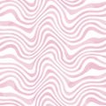 Abstract trendy wavy striped watercolor seamless pattern Royalty Free Stock Photo