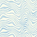 Abstract trendy wavy striped watercolor seamless pattern Royalty Free Stock Photo