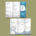 Abstract tri-fold brochure design Royalty Free Stock Photo