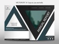 Abstract triangle annual report Brochure design template vector. Business Flyers infographic magazine poster.Abstract layout