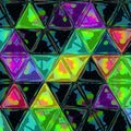 Abstract Triangle Background colorful polygonal pattern Royalty Free Stock Photo