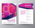 Abstract Triangle Brochure Flyer design Layout template