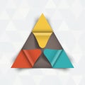 Abstract triangle data infographics
