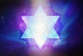 Merkaba symbol, Star Tetrahedron, sacred geometry, lotus flower, universe