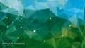 Abstract Triangle Geometrical green Background