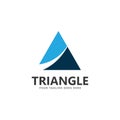 abstract triangle logo and symbol vector icon