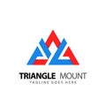 Abstract Triangle Mountain Adventure Modern Logos Design Vector Illustration Template Stock Premium