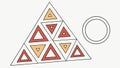 Abstract Triangle Pattern, Geometric Design, Modern Motif, Structured Background, vector design Generative AI Royalty Free Stock Photo