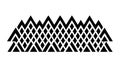 Abstract Triangle Pattern for Geometric Design, vector design Generative AI Royalty Free Stock Photo