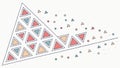 Abstract Triangle Pattern, Geometric Modern Design, vector design Generative AI Royalty Free Stock Photo