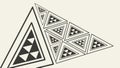 Abstract Triangle Pattern, Geometric Modern Design, vector design Generative AI Royalty Free Stock Photo
