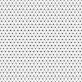 Abstract triangle pattern.Vector background. Repetitive dotted geometric texture.Ordered triangles with dots on edges Royalty Free Stock Photo