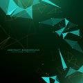 Abstract triangle poly background in futuristic style