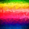 Abstract triangle rainbow color texture