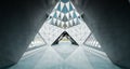 Abstract triangle shape design modern Architecture building interior Royalty Free Stock Photo