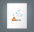 Abstract triangle stripe shape background for business annual report book cover