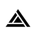 Abstract triangle symbol icon geometric shape modern design Royalty Free Stock Photo