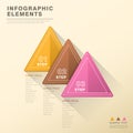 Abstract triangle tag infographics Royalty Free Stock Photo